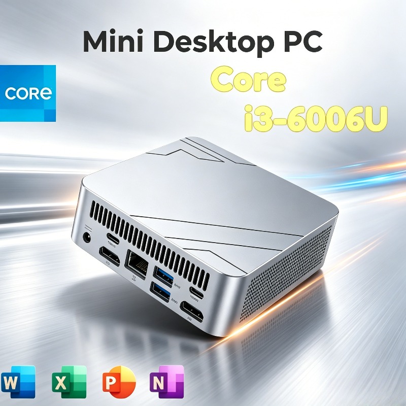 Pc Gaming I3 - i3-6006U Core 2026 NOWY Mini PC,